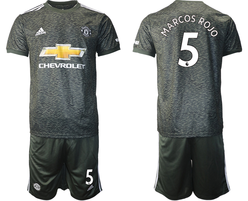 Men 2020-2021 club Manchester United away #5 black Soccer Jerseys